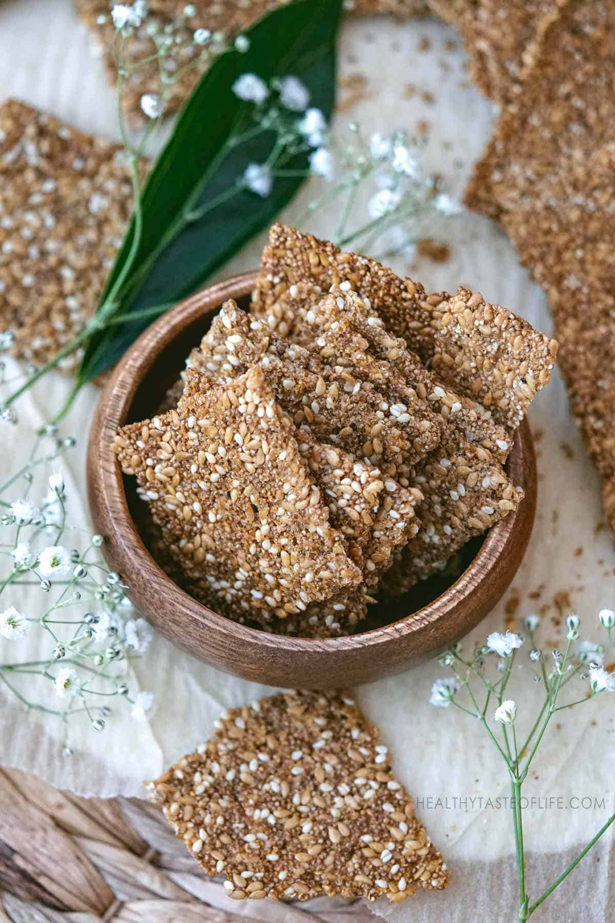 Puffed Amaranth And Seed Crackers (Vegan GF)