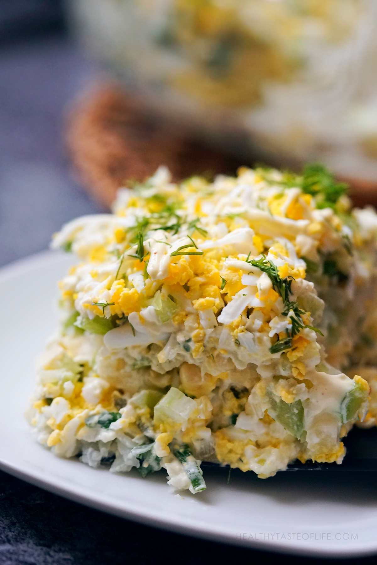 Potato and Egg Salad (Deliciously Layered)