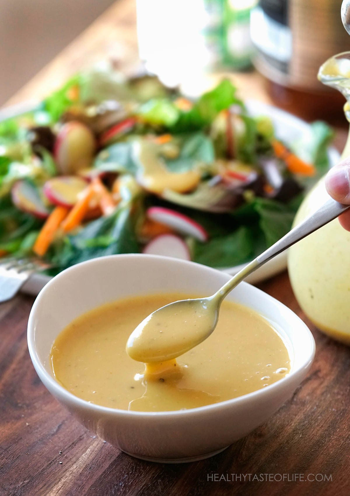 Healthy Honey Mustard Without Mayo & Dairy