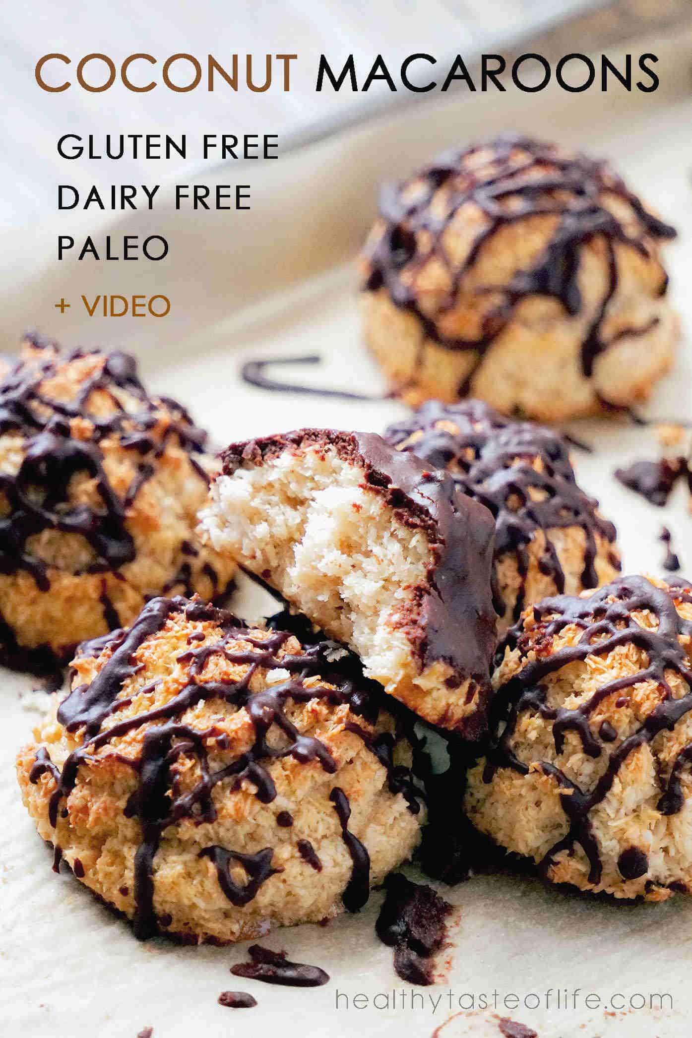 Moist Gluten & Dairy Free Coconut Macaroons + Video