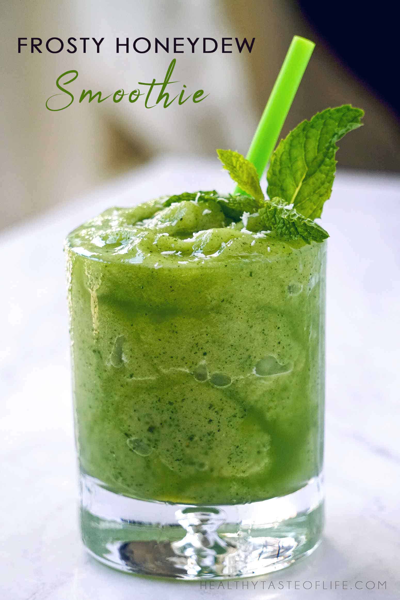 Honeydew Smoothie (Slush) | A Refreshing Summer Drink