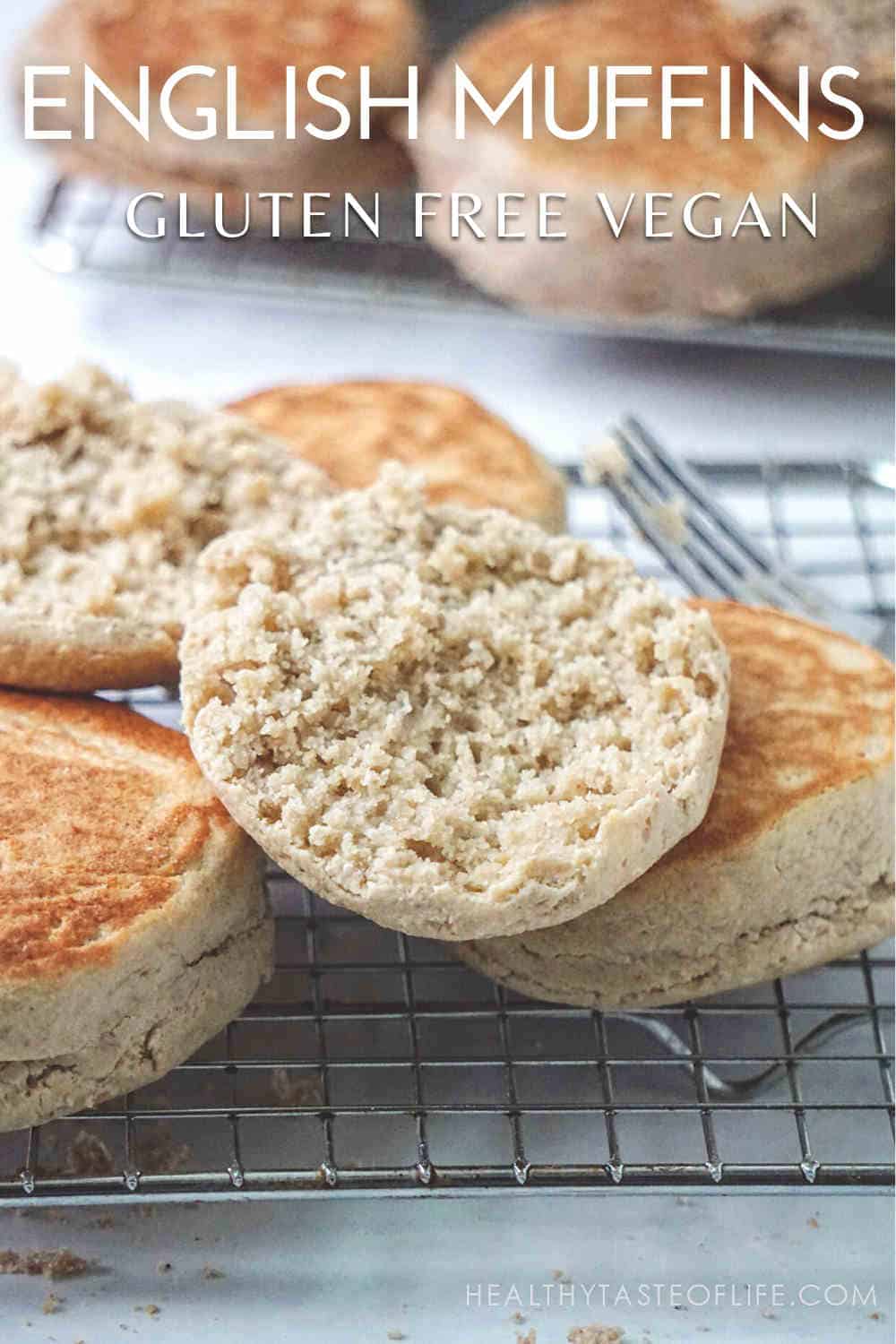 Gluten Free English Muffins (Vegan, Sourdough)