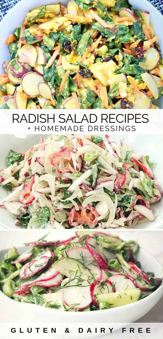 3 Creamy Radish Salad Recipes + Dressings