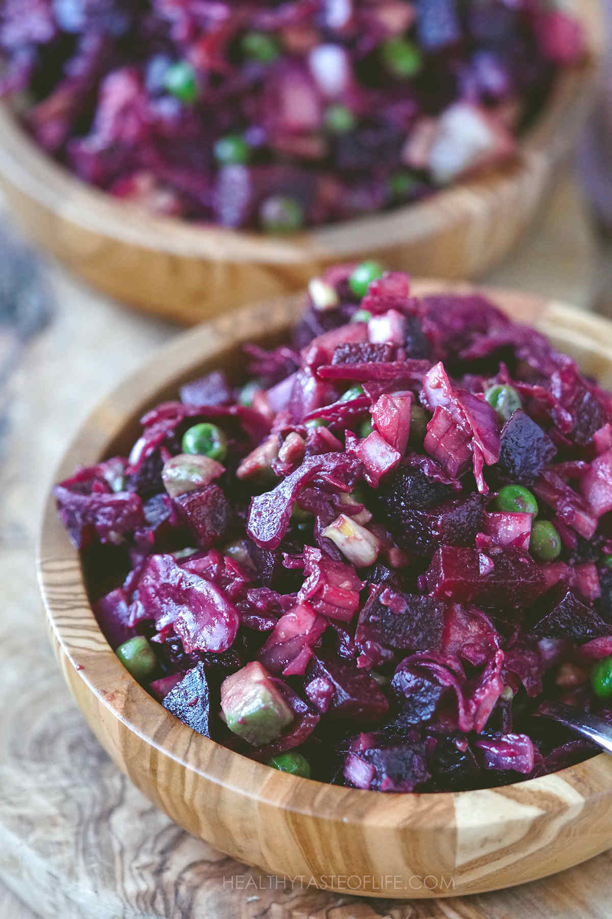 Russian Beet Salad With Sauerkraut (Vinaigrette)