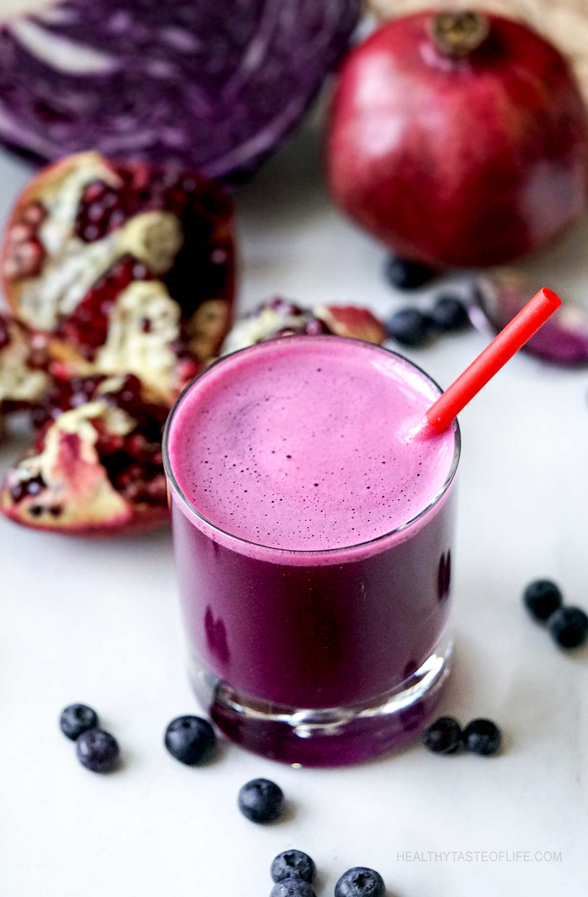 Antioxidant “Cancer Juice” (Pomegranate Cabbage Blueberry)