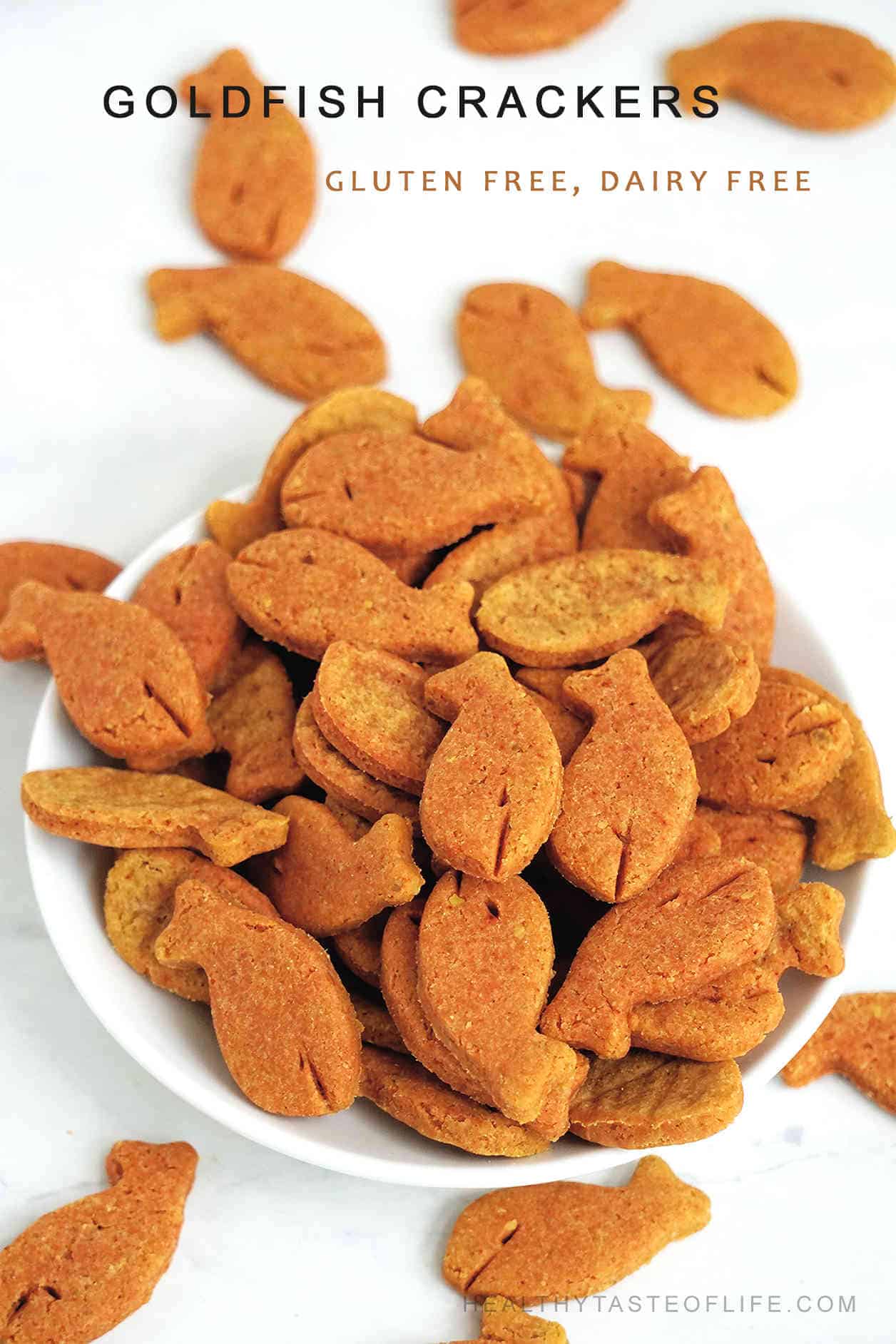 Healthy Gluten Free Goldfish Crackers