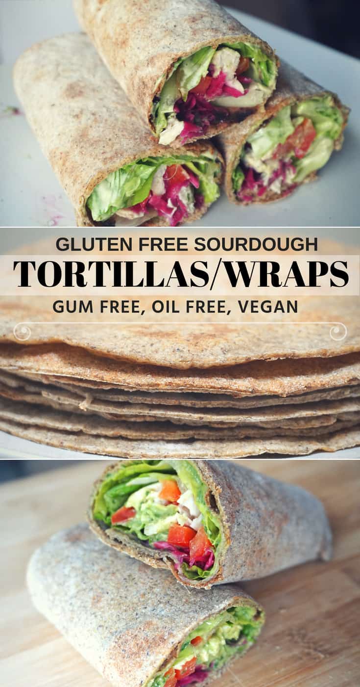 Healthy Gluten Free Tortillas With Sourdough & Flaxseeds