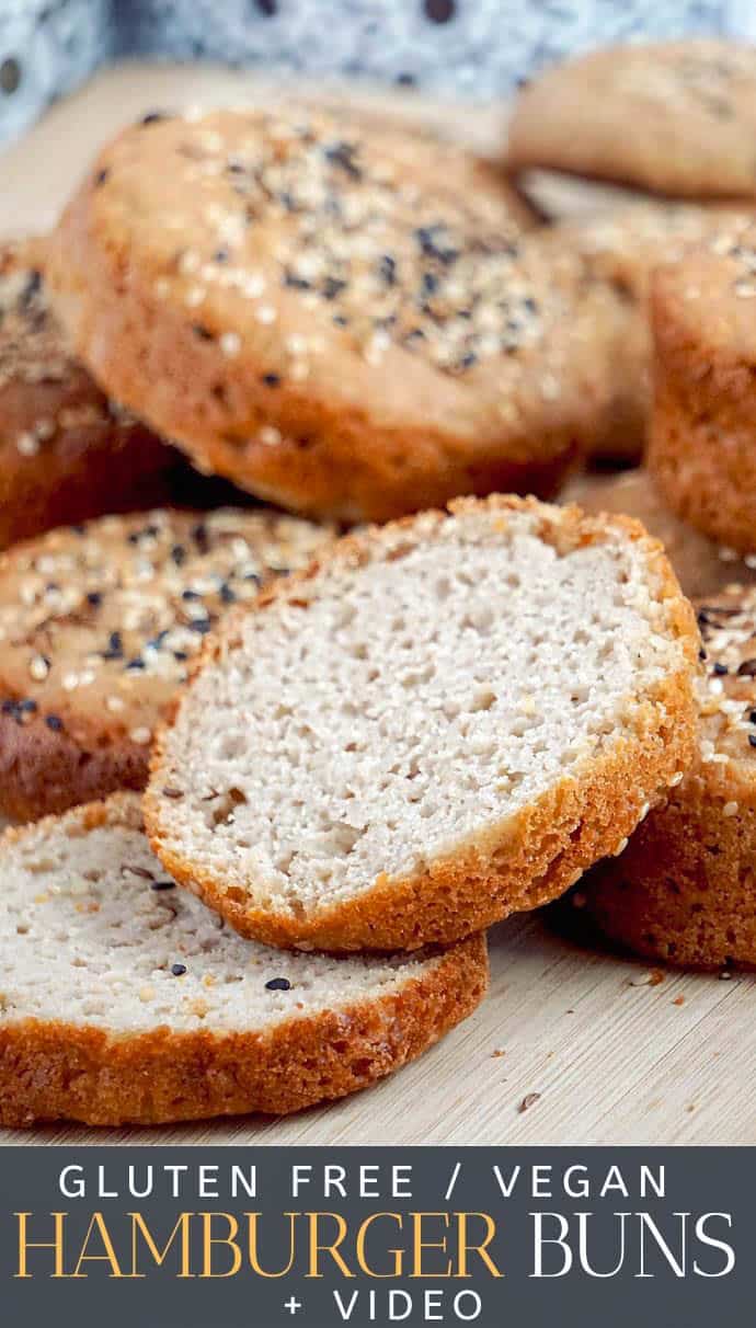 Gluten Free Sourdough Buns (No Egg, Vegan)