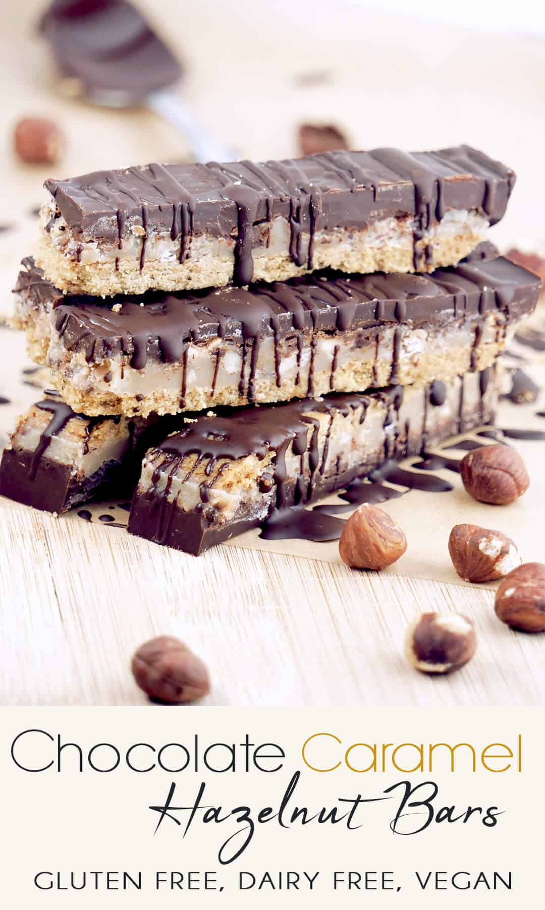 Vegan Chocolate Caramel Slice / Bars (Gluten Free)