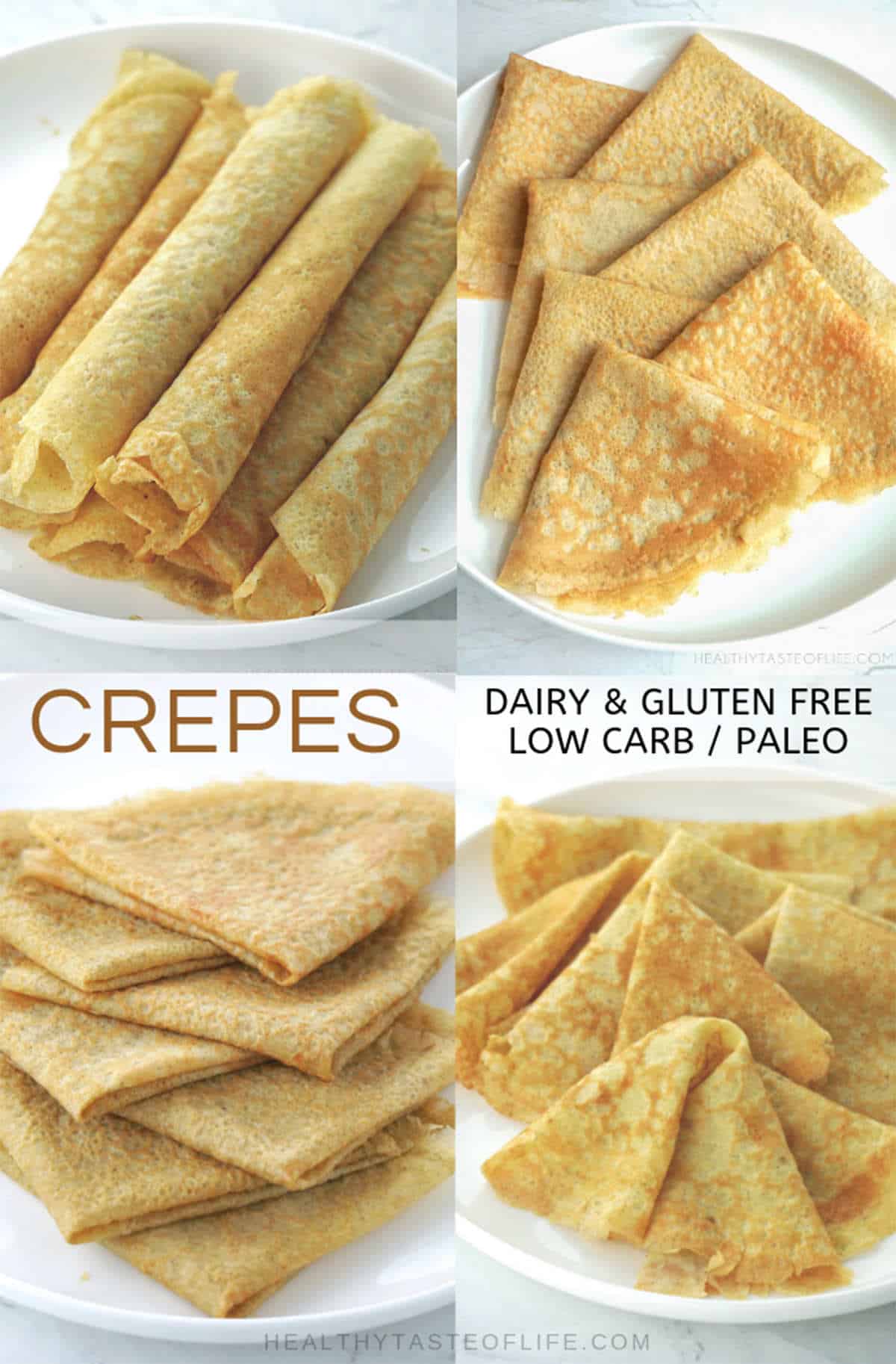 Almond Flour Crepes – Gluten Free Dairy free + Fillings