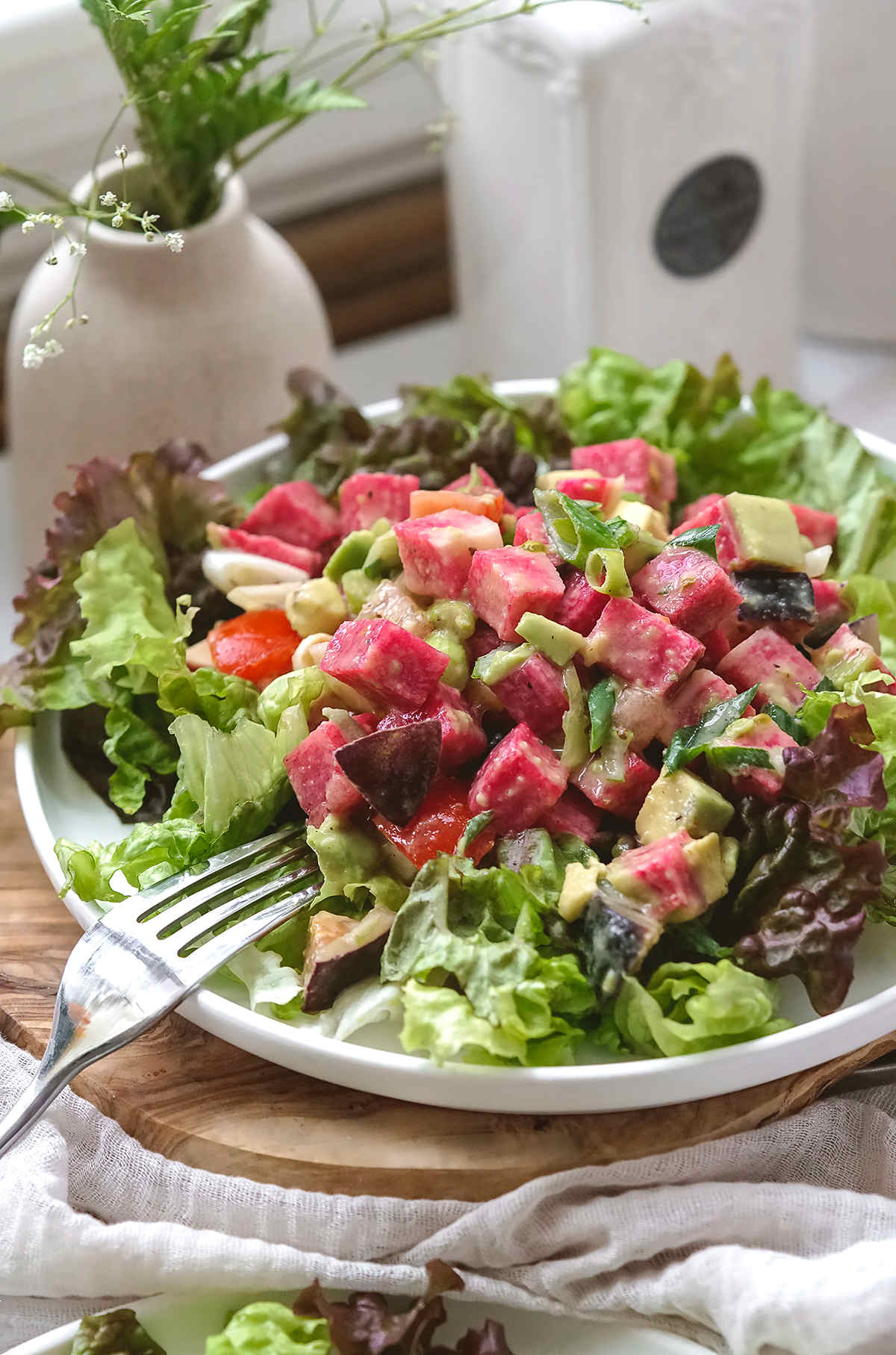 Simple Zesty Watermelon Radish Salad Recipe