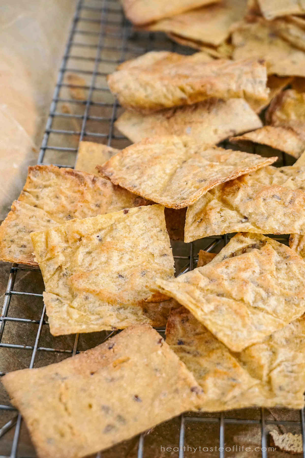 Baked Cauliflower Crackers | Chips – Vegan And Gluten Free