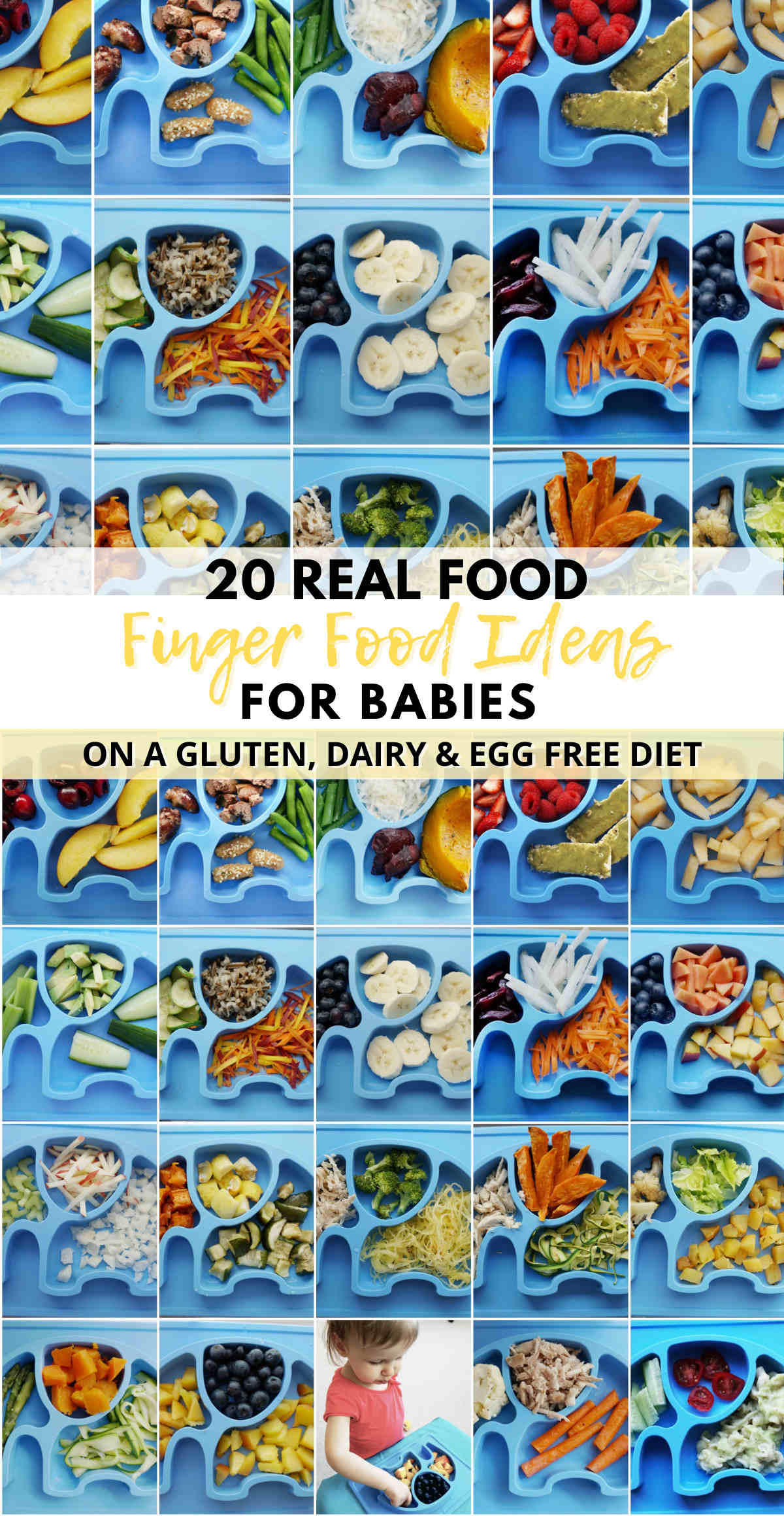 20 Finger Foods For Baby / Toddler On A Gluten, Dairy, Egg Free Diet